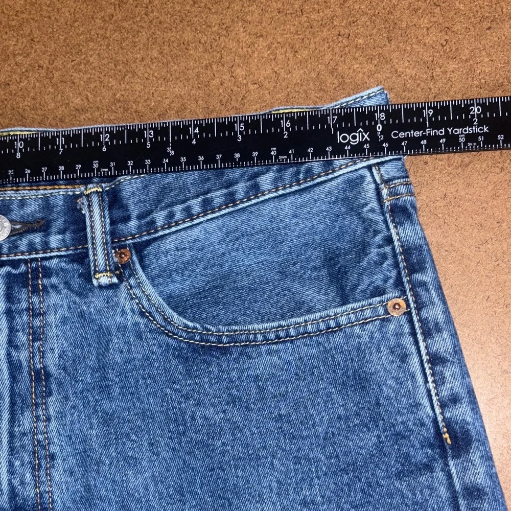Levi's 505 Men's 36x32 Relaxed Back Pocket Jeans - Blue Denim - Picture 11 of 13